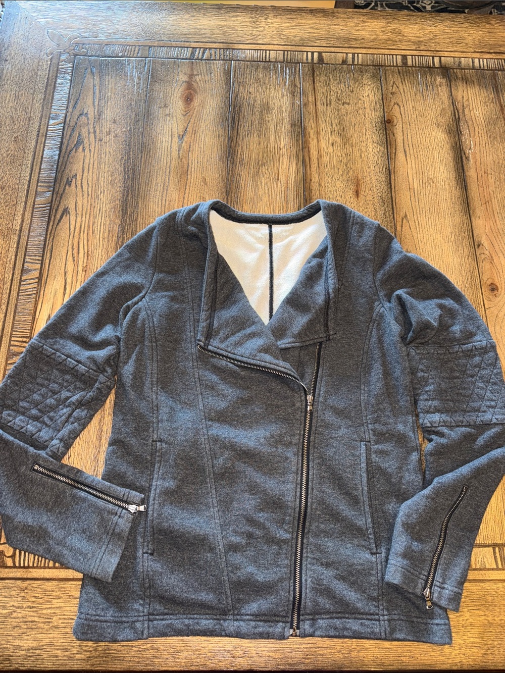 Under Armour AllSeasonGear Charcoal Gray Asymmetric Zip Jacket